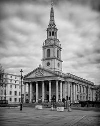 View of historic building against cloudy sky