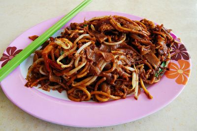 Close-up of food in plate