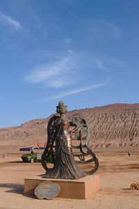 Statue in a desert