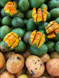 Full frame shot of fruits for sale at market stall