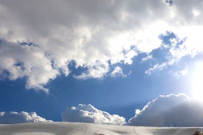 Low angle view of clouds in sky