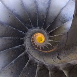 Full frame shot of spiral staircase