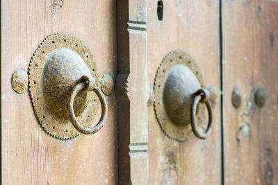 Close-up of rusty door