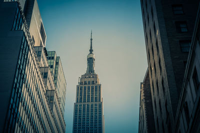 Low angle view of buildings against sky