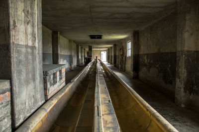 Interior of abandoned building