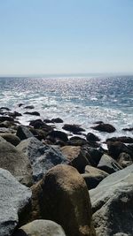 Scenic view of sea against sky