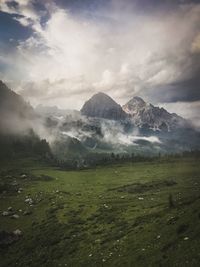 Scenic view of landscape against sky