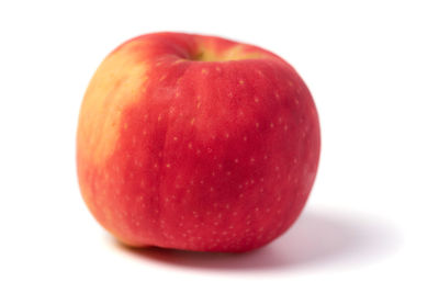 Close-up of apple against white background