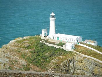 Lighthouse in sea