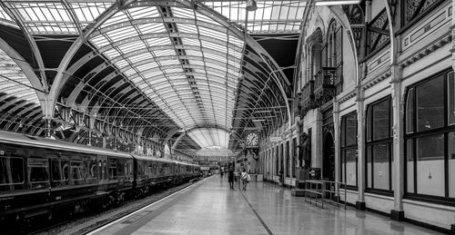 Train at railroad station