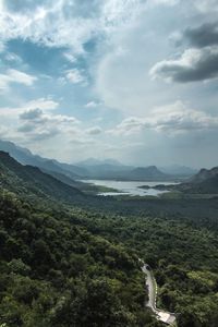 Scenic view of landscape against sky