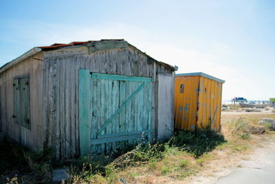 View of house against blue sky