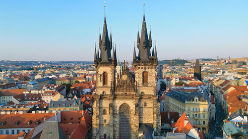 Buildings in  prague city