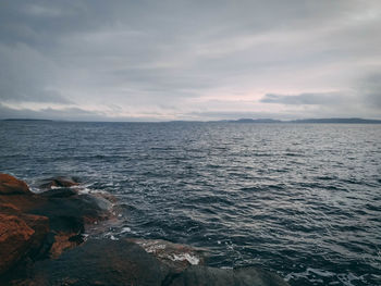 Scenic view of sea against sky