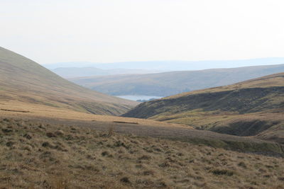 Scenic view of landscape against clear sky