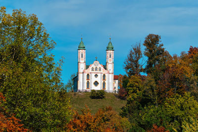 Kalvarienbergkirche church in bad tolz town in bavaria, germany
