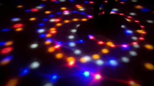Defocused lights at night