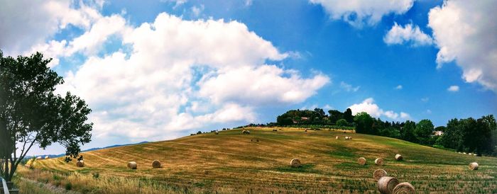 Panoramic view of landscape against sky