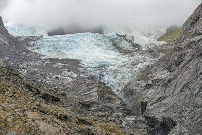 Scenery around the franz josef glacier on the west coast at the south island of new zealand