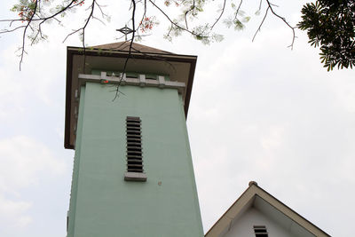 Low angle view of building against sky