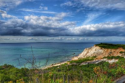 Scenic view of sea against sky