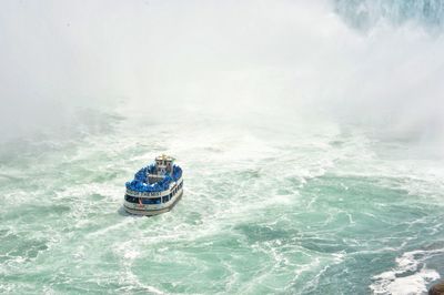 Boats in sea