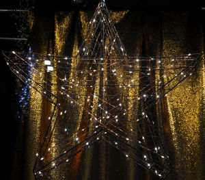 Close-up of illuminated christmas lights