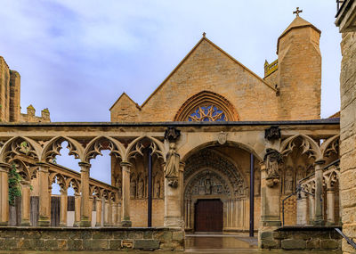 Low angle view of historic church