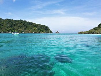 Scenic view of sea against sky