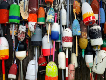 Maine lobster trap buoys