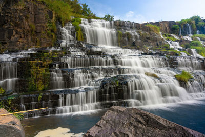 Pangour waterfall in vietnam