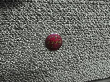 High angle view of ball on rug