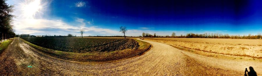 Panoramic view of landscape against sky