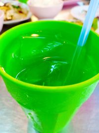 Close-up of drink on table