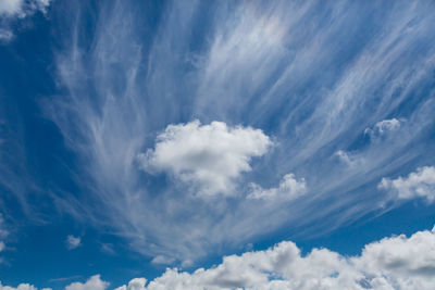 Low angle view of clouds in sky