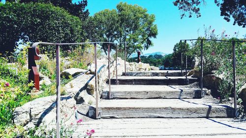 View of stairs leading to stairs