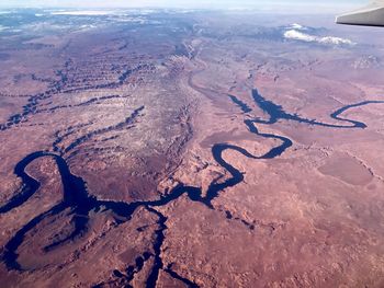 Aerial view of river