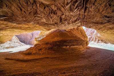 Scenic view of rock formations