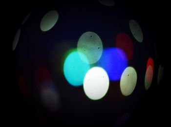 Defocused lights at night