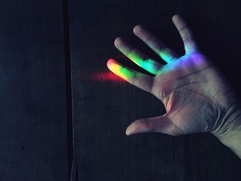 Close-up of human hand