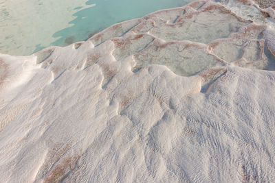 High angle view of beach
