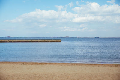 Scenic view of sea against sky