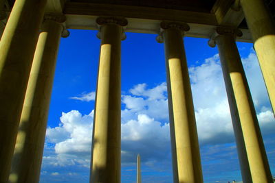 Low angle view of blue sky