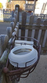 Deck chairs in water