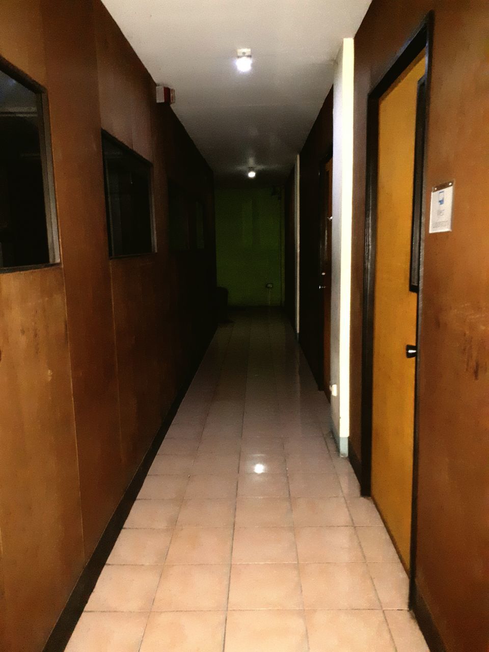 EMPTY CORRIDOR OF BUILDING