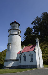 Historic heceta head lighthouse along the oregon coast.