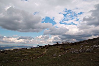 Scenic view of landscape against sky