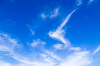 Low angle view of clouds in sky