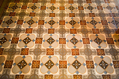 Full frame shot of tiled floor