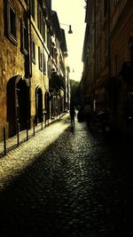 Man walking on street in city